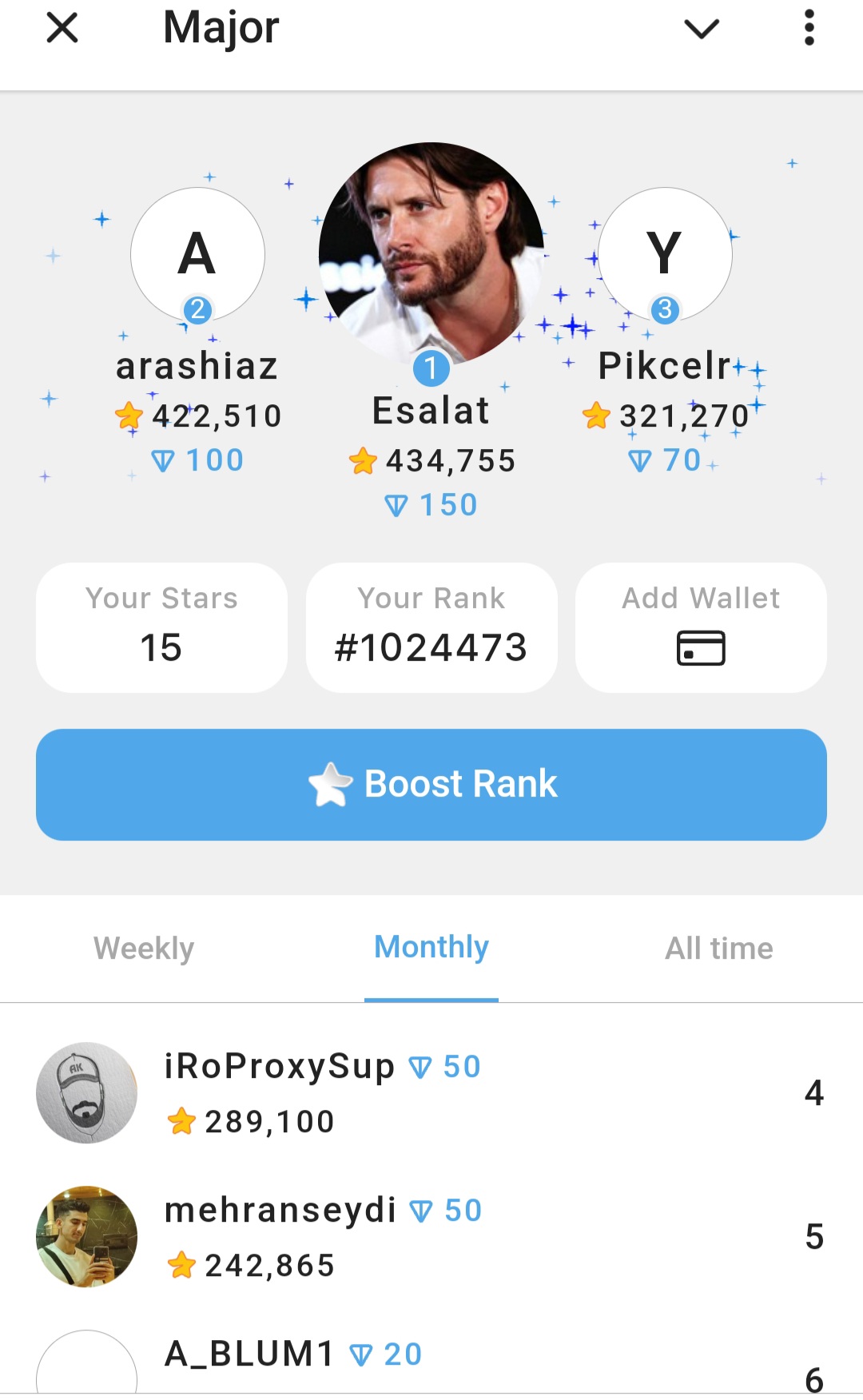 ربات Major تلگرام