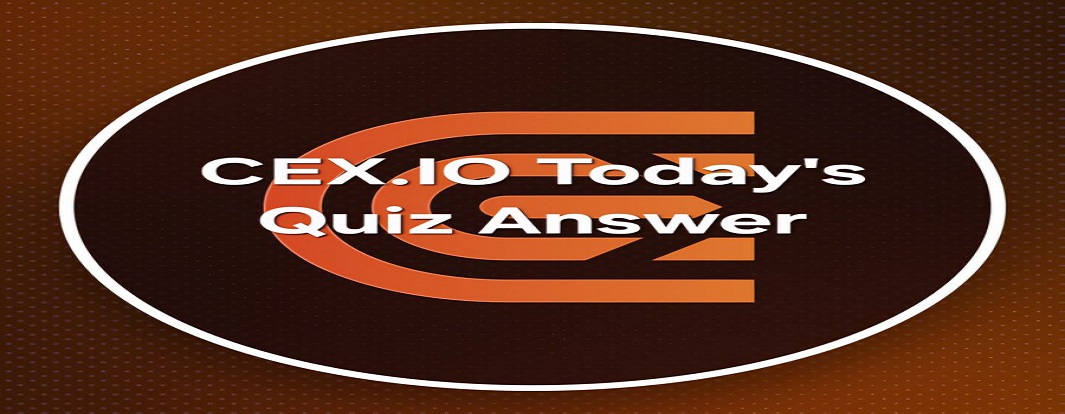 CEX.IO Today’s Quiz Answer 02 October