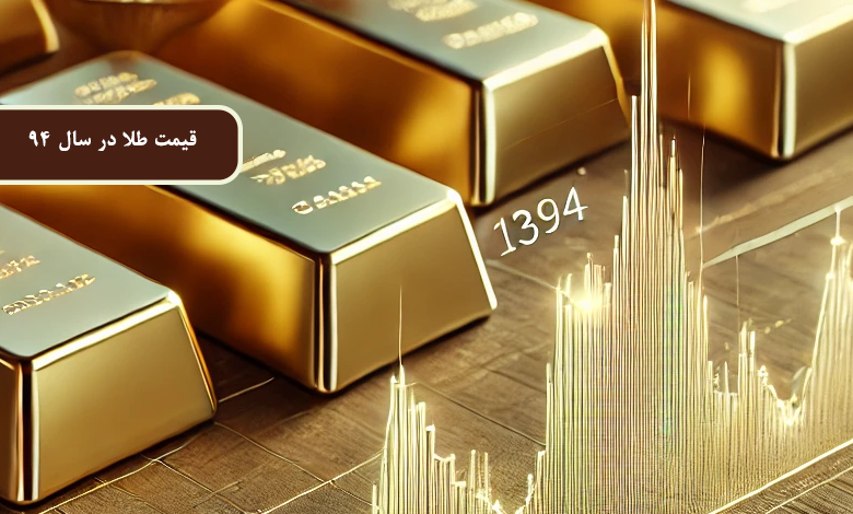 قیمت طلا در سال 94