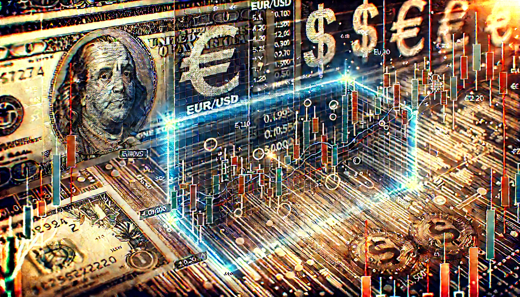 روند قیمت یورو/دلار؛ ادامه نوسانات در یک محدوده مشخص