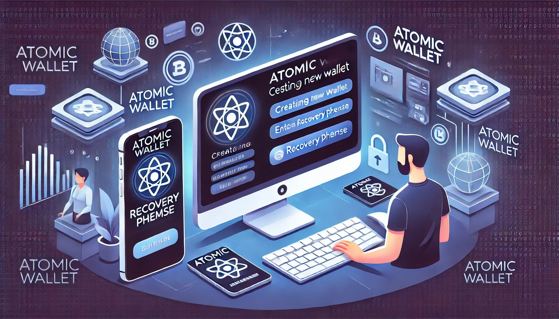 آموزش کیف پول اتمیک