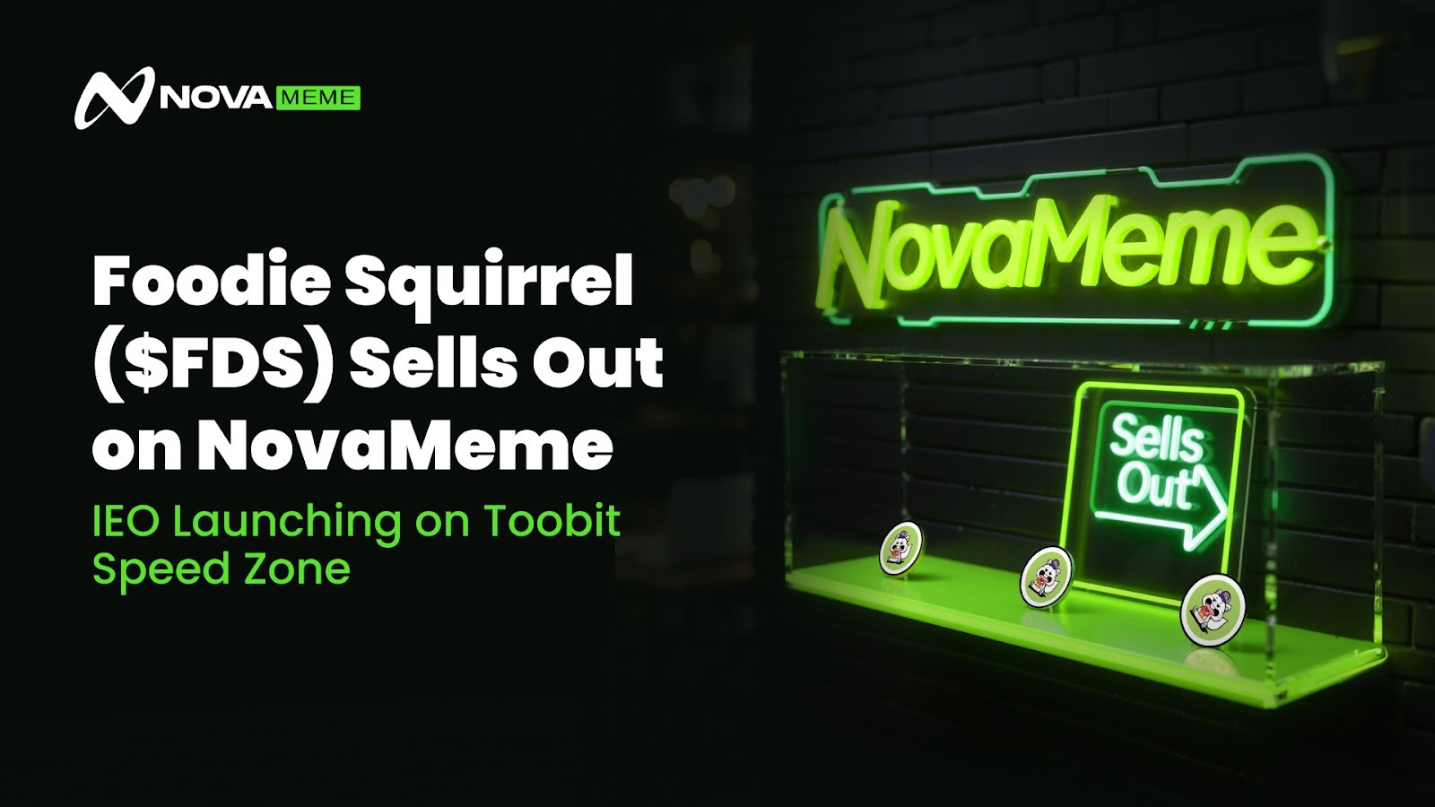 فروش Foodie Squirrel ($FDS) در NovaMeme; عرضه اولیه IEO در Speed Zone صرافی توبیت