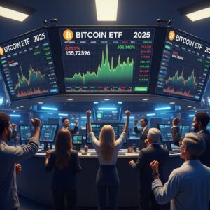 رکوردشکنی صندوق‌های بیت‌کوین ETF در ۲۰۲۵