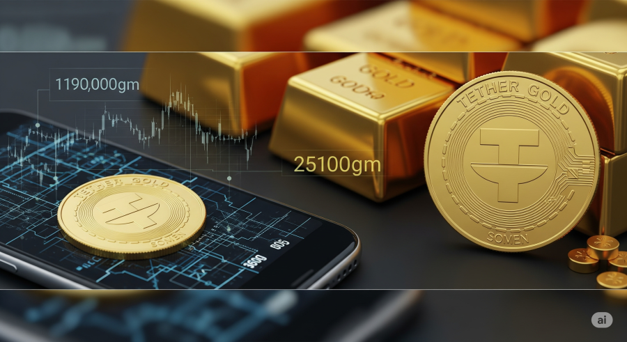 یک توکن تتر گلد چند گرم طلا است؟