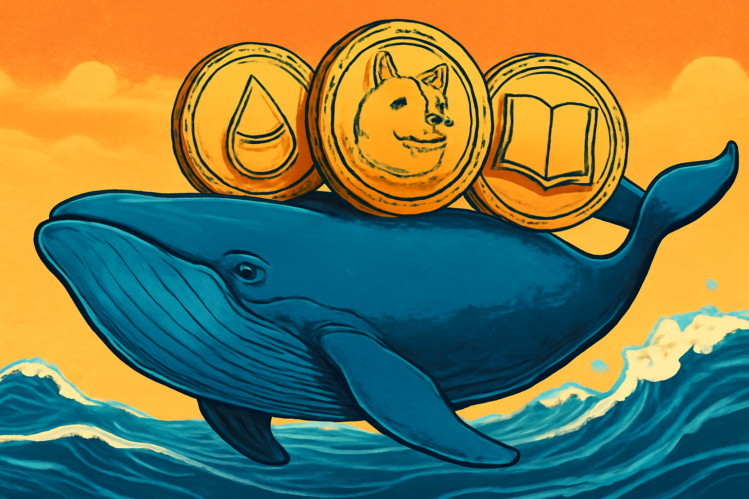 نهنگ‌ها به سراغ فلوکی و بوک آف میم رفتند، چرا این آلت‌کوین‌ها به هدف تبدیل شدند؟