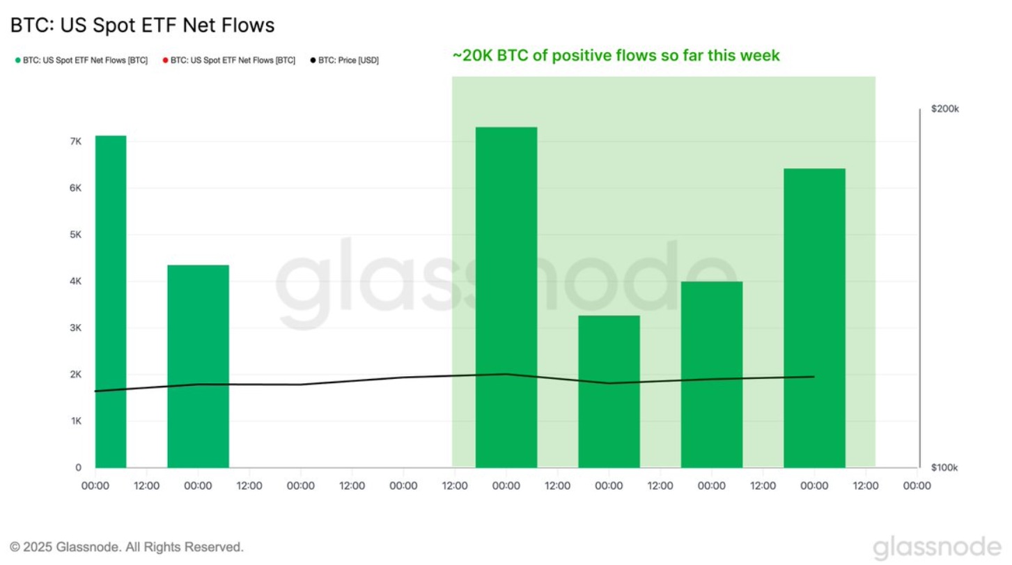 تحلیل جریان ورودی بیت‌کوین به ETFهای Spot ایالات متحده