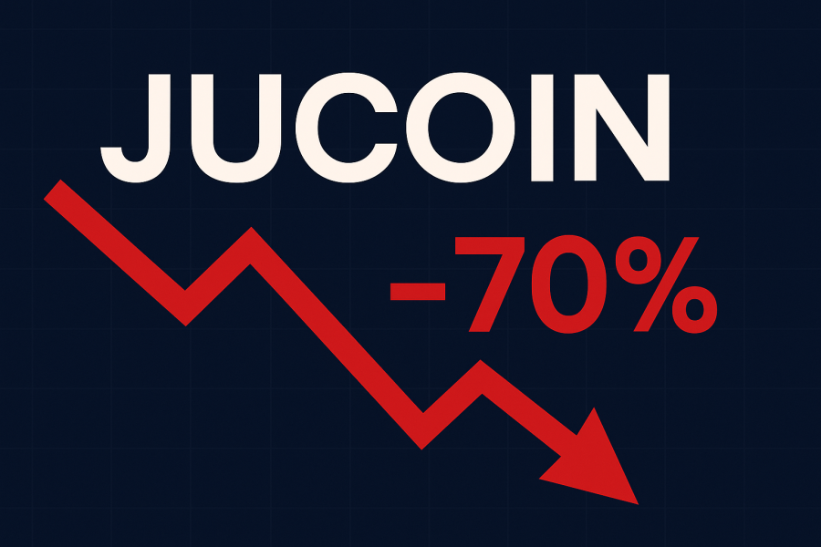 سقوط ۷۰ درصدی Jucoin در چند دقیقه؛ میلیاردها دلار از بازار پاک شد