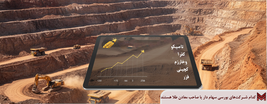 کدام شرکت‌های بورسی سهام دار یا صاحب معادن طلا هستند؟