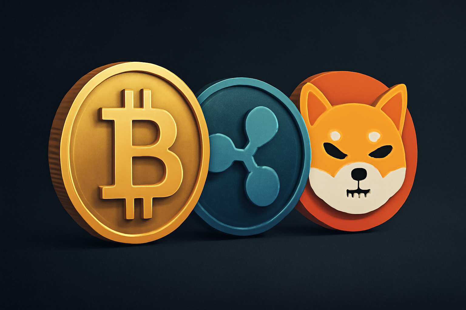 تحلیل بازار ارزهای دیجیتال؛ آینده بیت‌کوین، XRP و شیبا در دست تقاضا