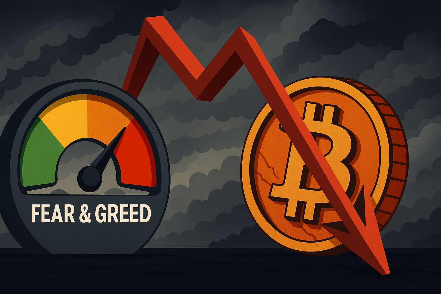 سقوط شاخص ترس و طمع؛ احتمال پایان روند صعودی بازار کریپتو