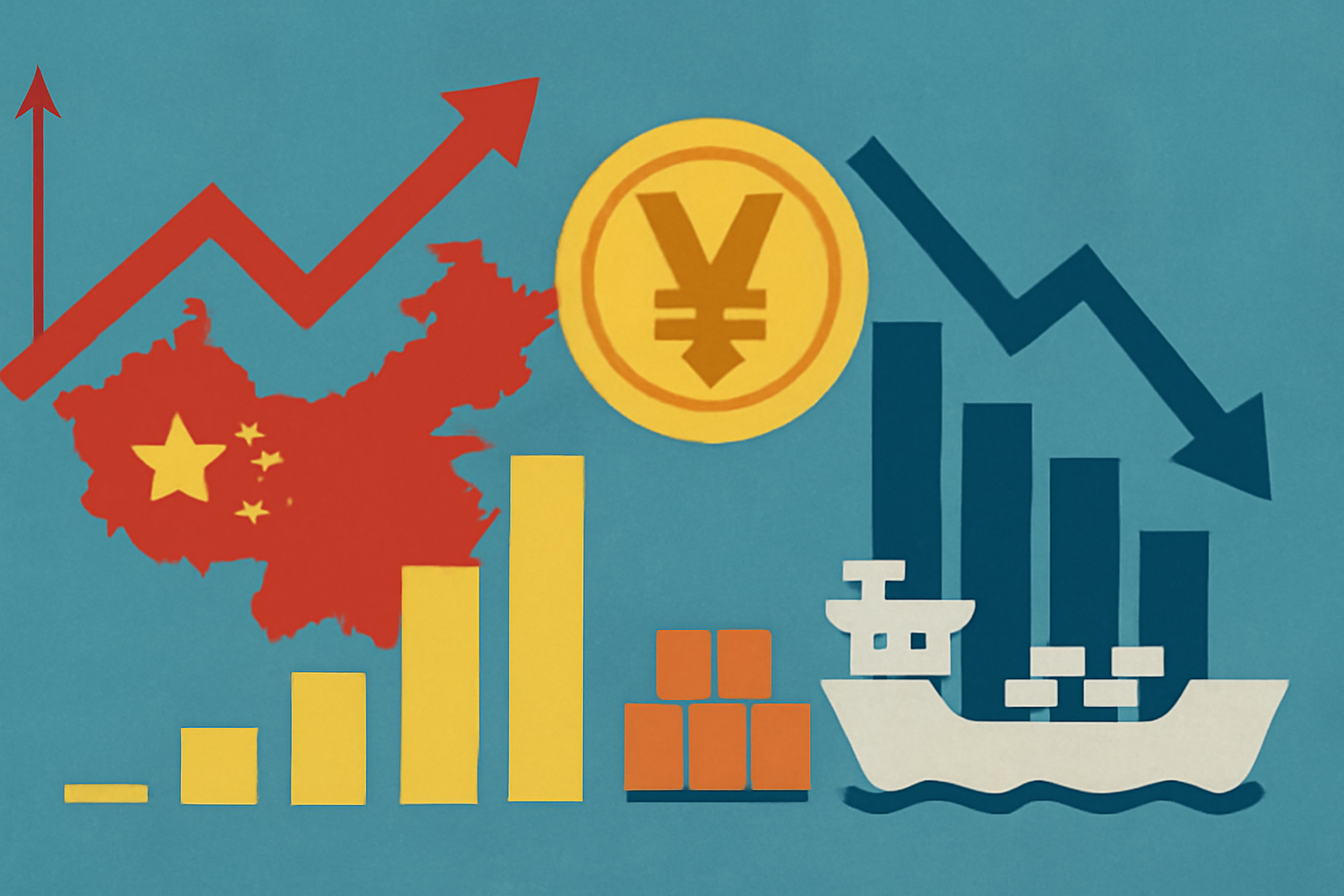 تراز تجاری چین در سپتامبر کاهش می‌یابد: پیش‌بینی‌ها برای کاهش صادرات و واردات