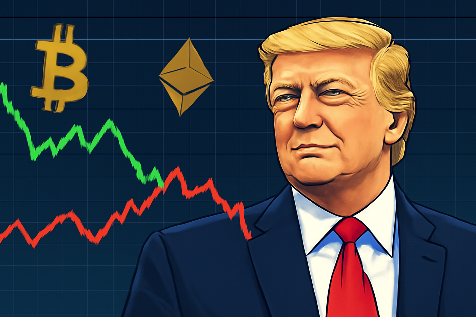 بازارهای کریپتو پس از کاهش شدید، به دنبال اظهارات ترامپ دوباره افزایش یافتند