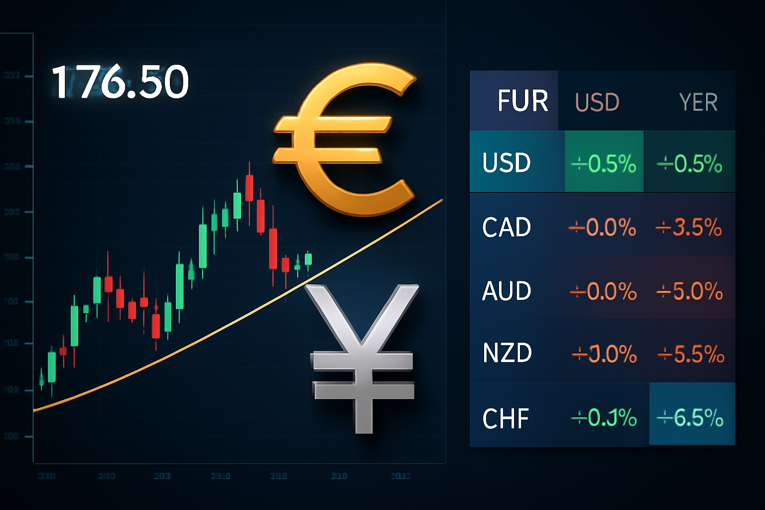 افزایش قیمت یورو به بالای 176.50 در آغاز ساعات آسیایی