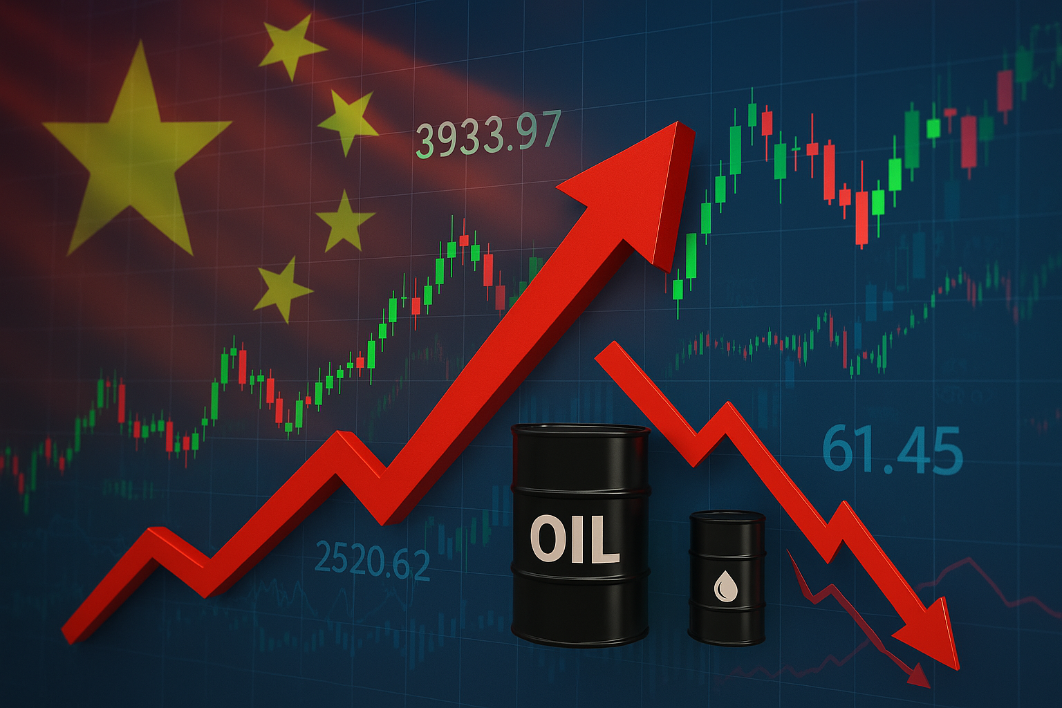 بازار چین با رشد منابع و انرژی بالا رفت