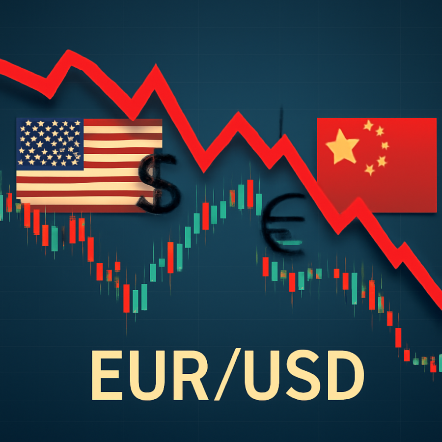 نوسانات بازار: جنگ تجاری آمریکا و چین فشار جدیدی بر جفت ارز EUR/USD وارد کرد
