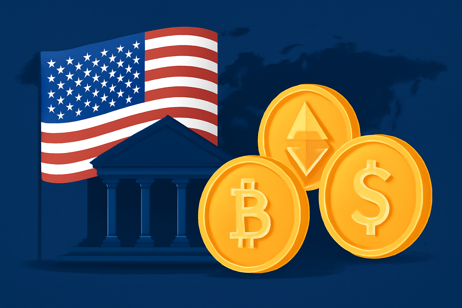 نهادهای ایالات متحده بیش از ۷۳٪ از خزانه‌های رمزنگاری جهانی را در اختیار دارند