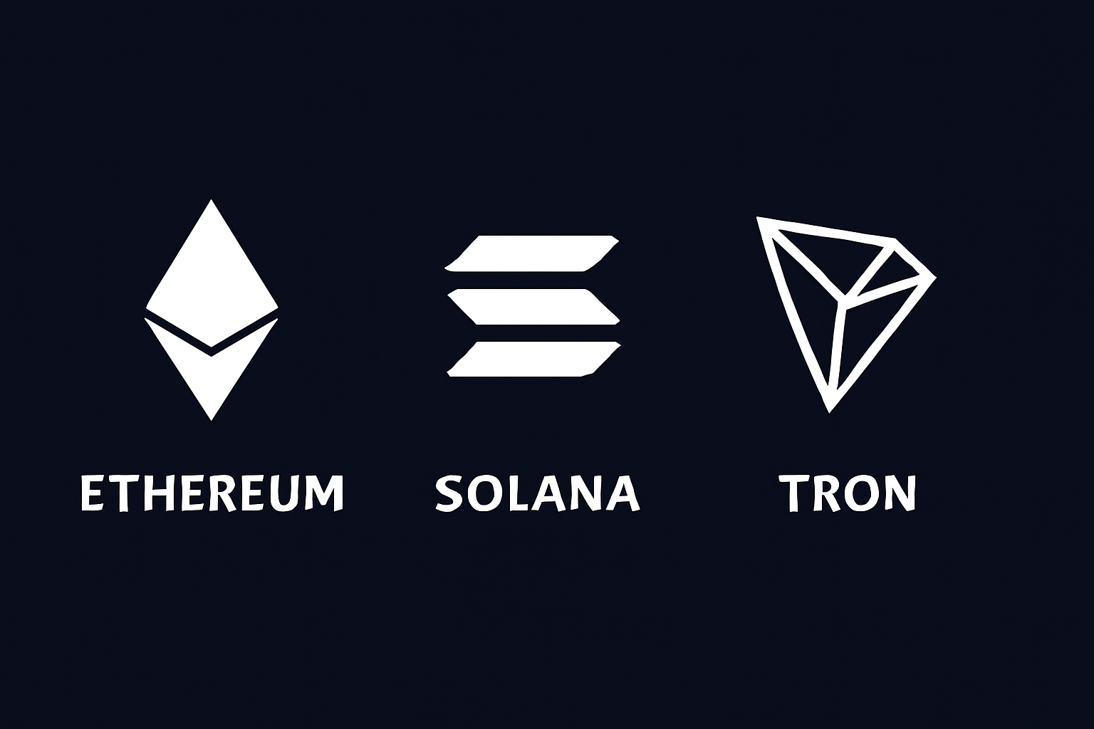 کاهش درآمد شبکه‌ها: Ethereum، Solana و Tron در سپتامبر کاهش شدیدی را تجربه کردند