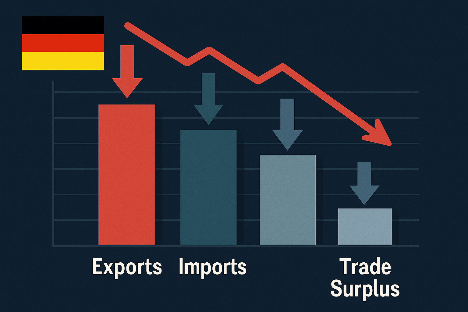صادرات آلمان برای دومین ماه متوالی کاهش یافت