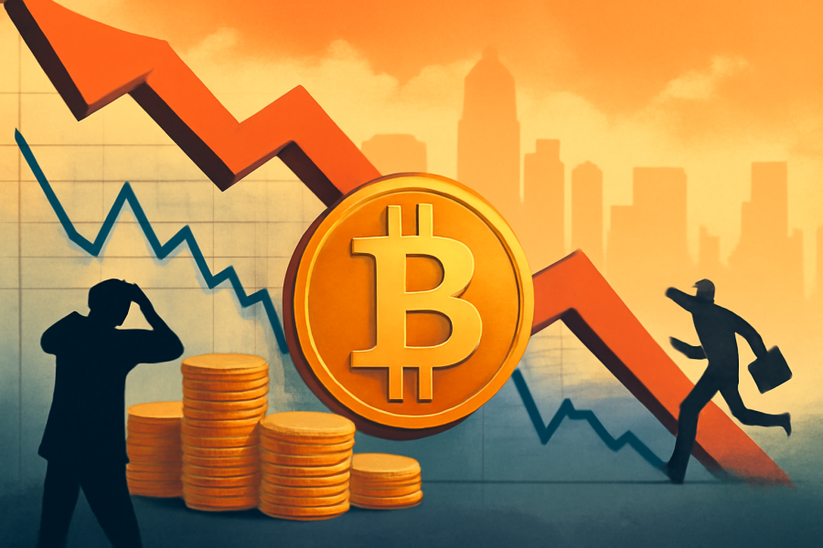 تاثیرات جنگ تجاری بر بازارهای مالی: کاهش قیمت بیت‌کوین و ریپل