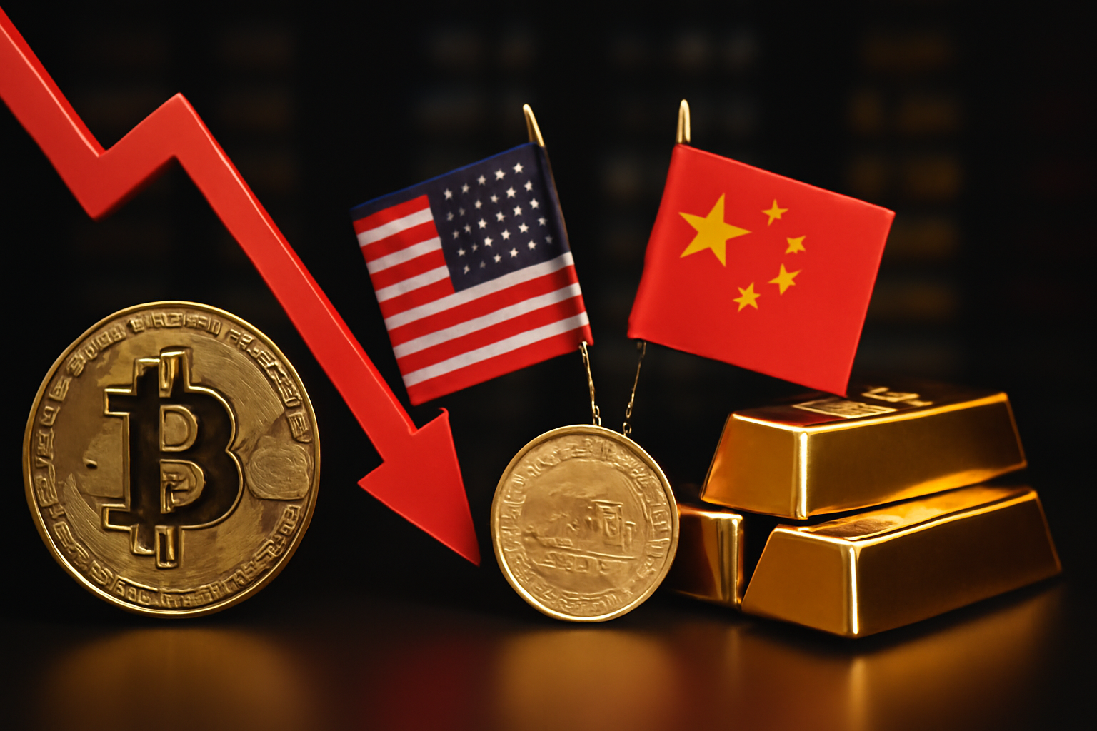 آشفتگی در بازار ارزهای دیجیتال پس از افزایش تعرفه‌های آمریکا علیه چین