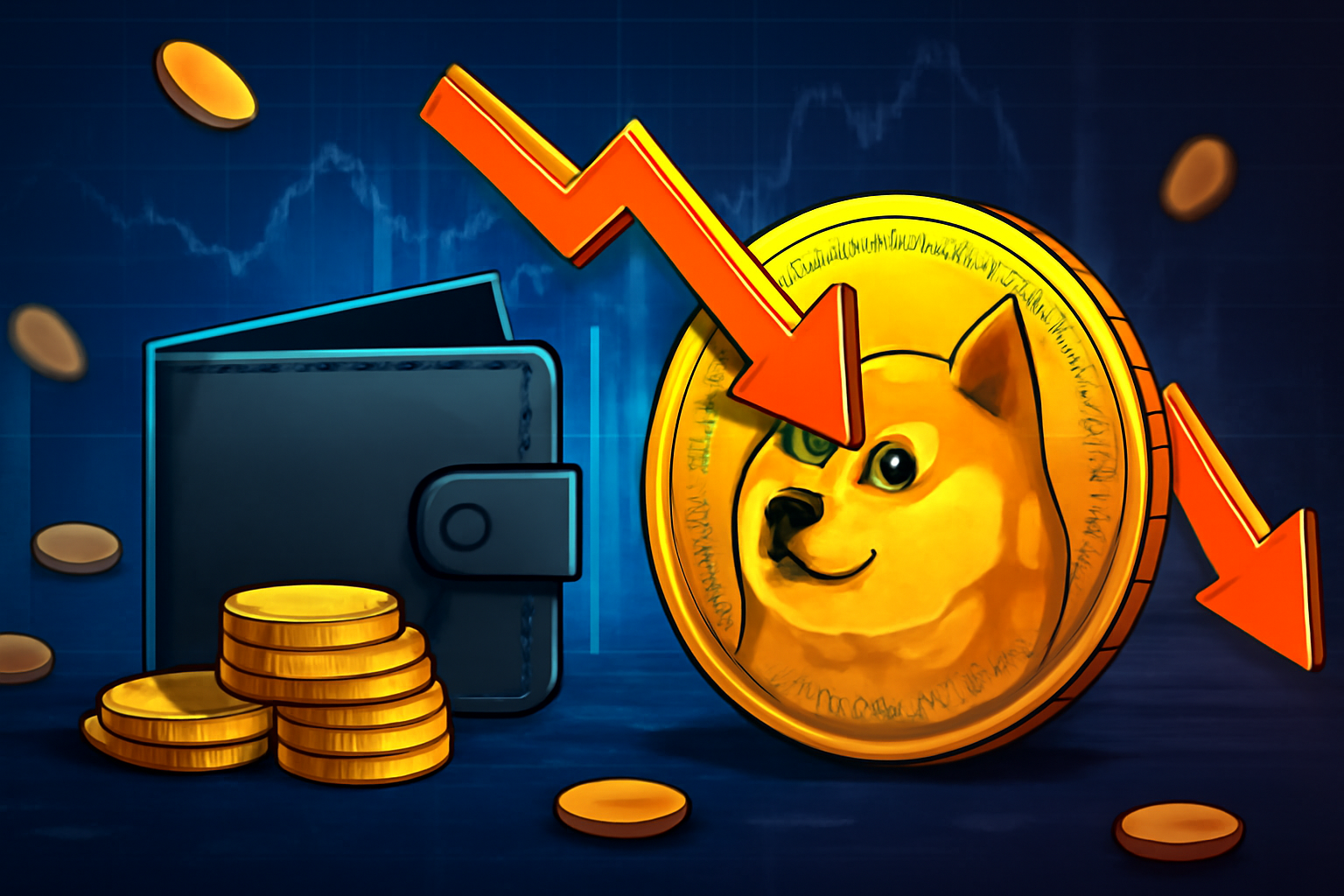 انتقال‌های بزرگ Dogecoin به کیف‌پول‌های ناشناخته: واکنش بازار و تداوم نوسانات قیمت