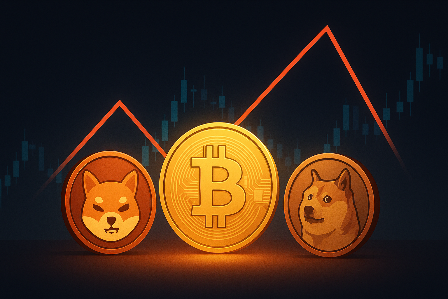 الگوی بحرانی در نمودار شیبا اینو و دوج‌کوین؛ بازار آماده انفجار قیمتی است