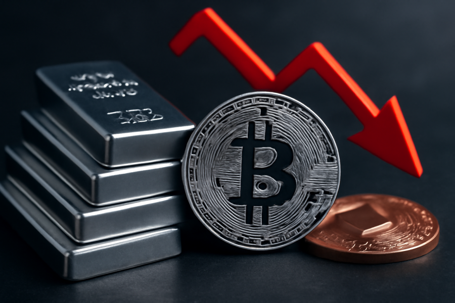 افزایش تقاضای جهانی برای نقره و چشم‌انداز بازار نزولی برای بیت‌کوین