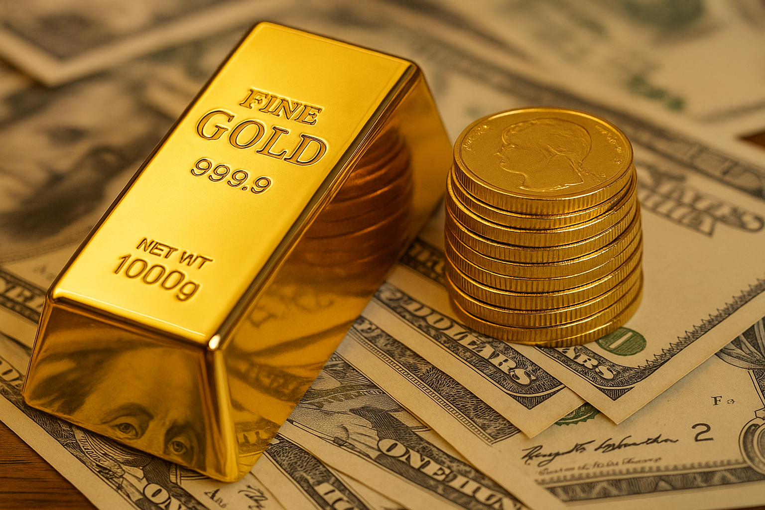 افزایش قیمت طلا به نزدیکی ۴۰۰۰ دلار؛ ضعف دلار آمریکا عامل اصلی رشد