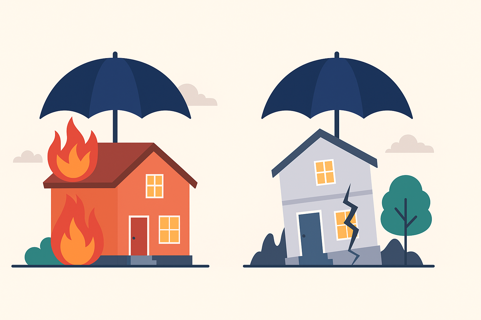 بیمه آتش سوزی و بیمه زلزله چه تفاوت هایی دارند؟