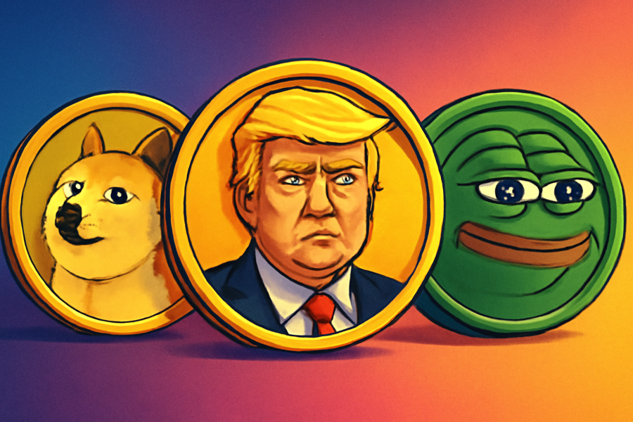 رونق توکن‌های میم: دوج کوین، ترامپ و پپه مرکز توجه بازار ارزهای دیجیتال