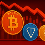 توقف و افت سه‌گانه TON، ADA و SOL؛ سنگین‌ترین اصلاح در میان 50 رمزارز برتر
