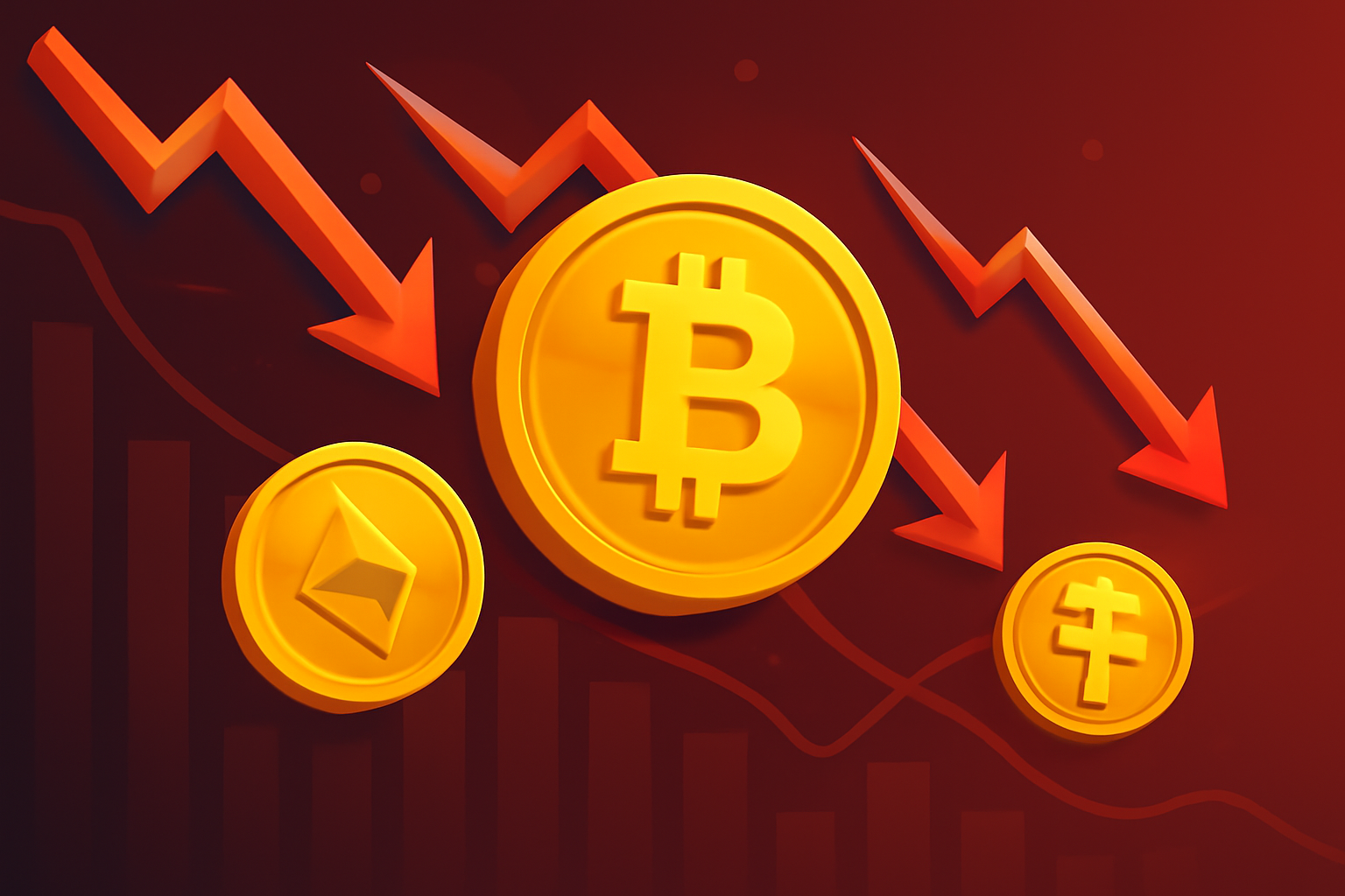 کاهش 74 میلیارد دلاری بازار کریپتو در روز دوشنبه