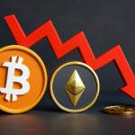 بازار کریپتو با کاهش 2٪ و افت ارزش بیت‌کوین و اتریوم روبه‌رو است