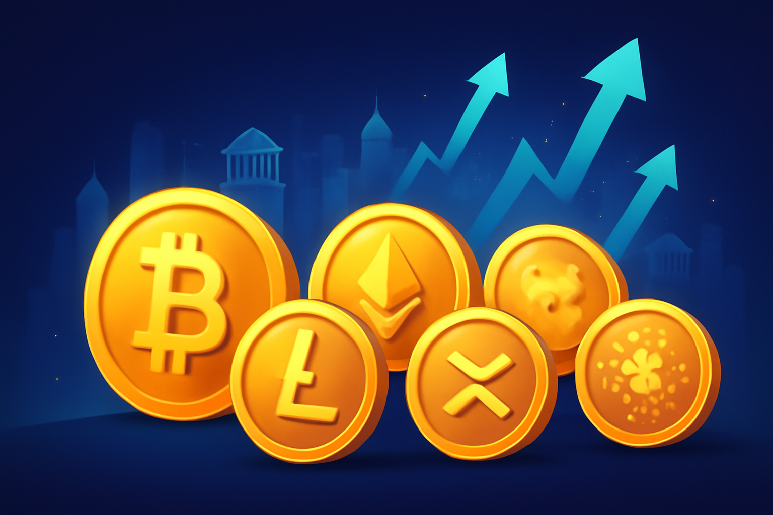 افزایش قیمت‌های عمده ارزهای دیجیتال پس از یک هفته رکود