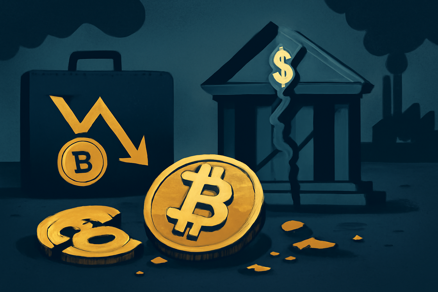 ضررهای تحقق‌نیافته شرکت‌های خزانه‌داری دیجیتال در پی رکود بازار ارزهای دیجیتال