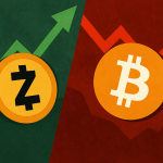 رشد قدرتمند Zcash همزمان با افت بیت‌کوین؛ همبستگی منفی تقویت شد