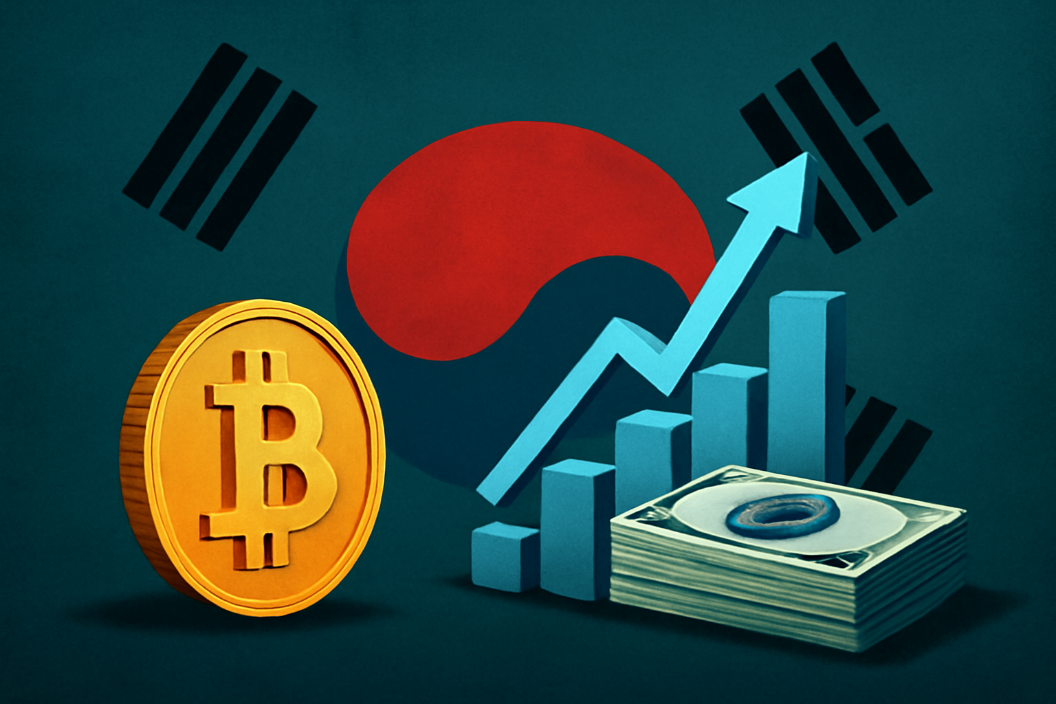 کاهش فعالیت بازار رمزارز در کره جنوبی؛ بازگشت علاقه به بازار سهام
