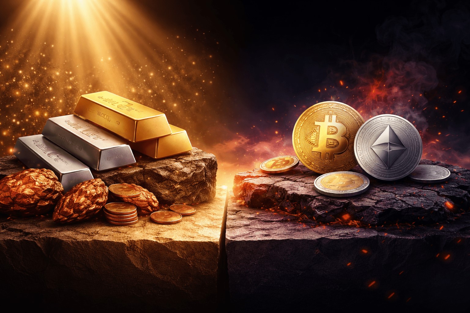 کارنامه بازارها در سال ۲۰۲۵؛ صعود فلزات و سقوط رمزارزها