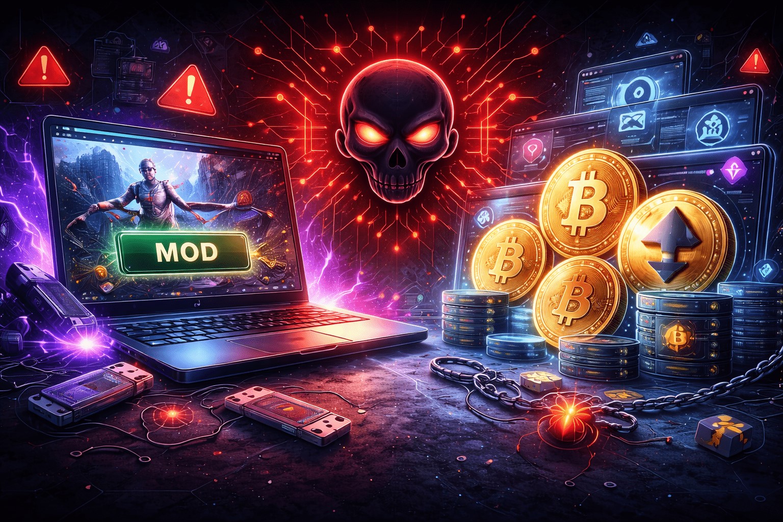 گسترش بدافزار Stealka در قالب مودهای بازی؛ زنگ خطر جدید برای کاربران رمزارز
