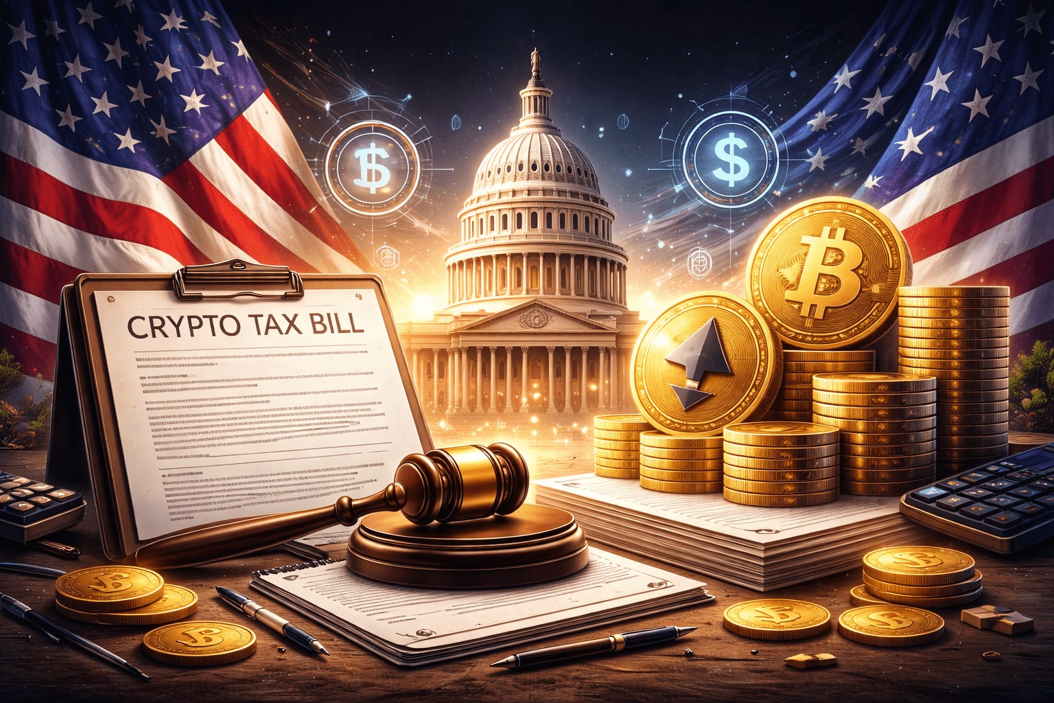 گام مشترک دموکرات‌ها و جمهوری‌خواهان برای اصلاح مالیات ارزهای دیجیتال در آمریکا