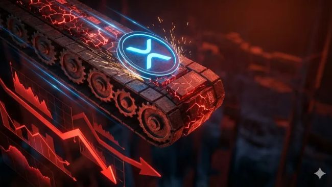 کاهش قیمت XRP در میان افت تدریجی فشار فروش