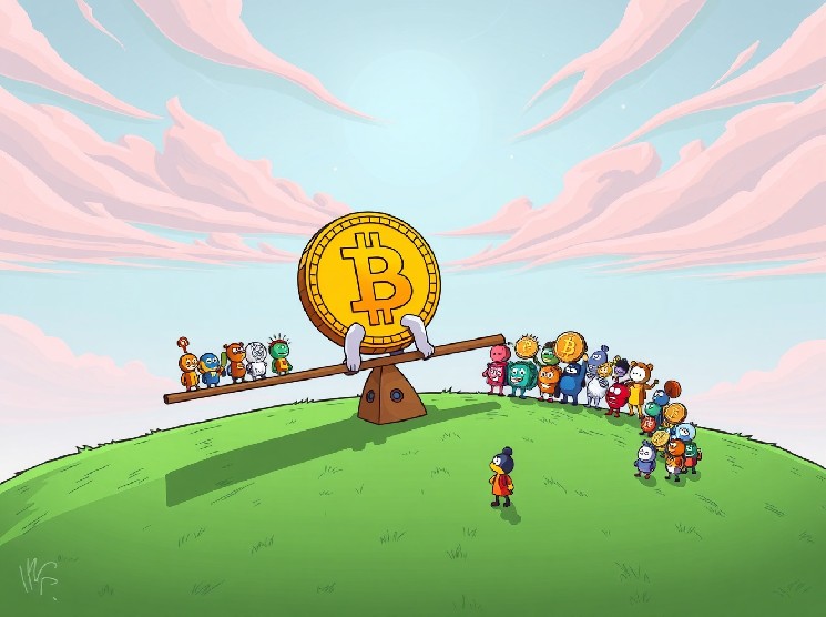 سلطه بیت‌کوین تشدید شد؛ شاخص فصل آلت‌کوین به پایین‌ترین سطح رسید