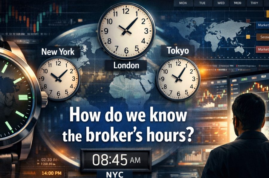 ساعت بروکر را از کجا بفهمیم؟