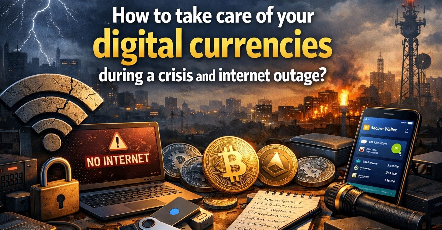 چطور در بحران و قطعی اینترنت از ارزهای دیجیتال خود مراقبت کنید؟