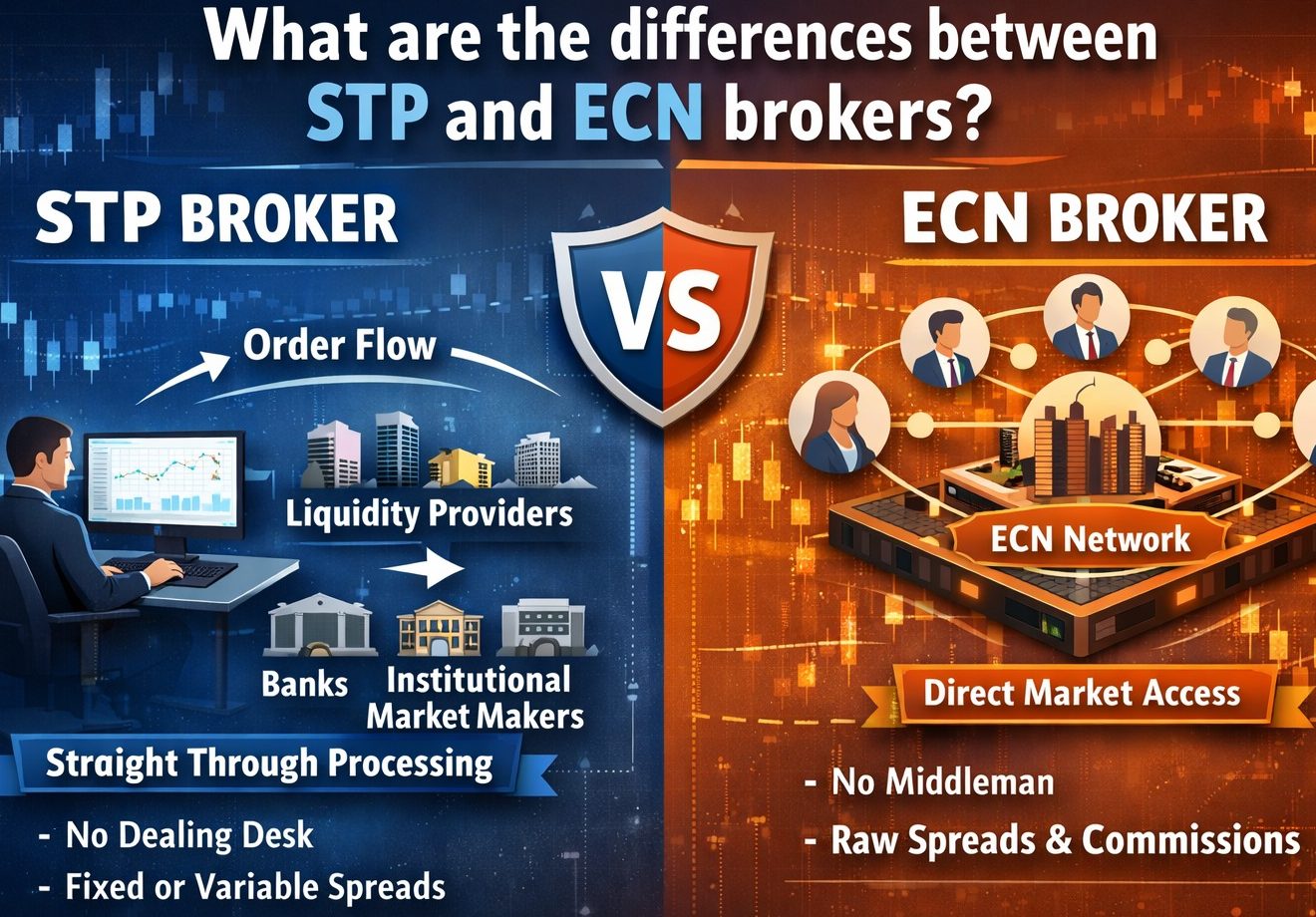 بروکر stp و ecn چه تفاوت هایی دارند؟