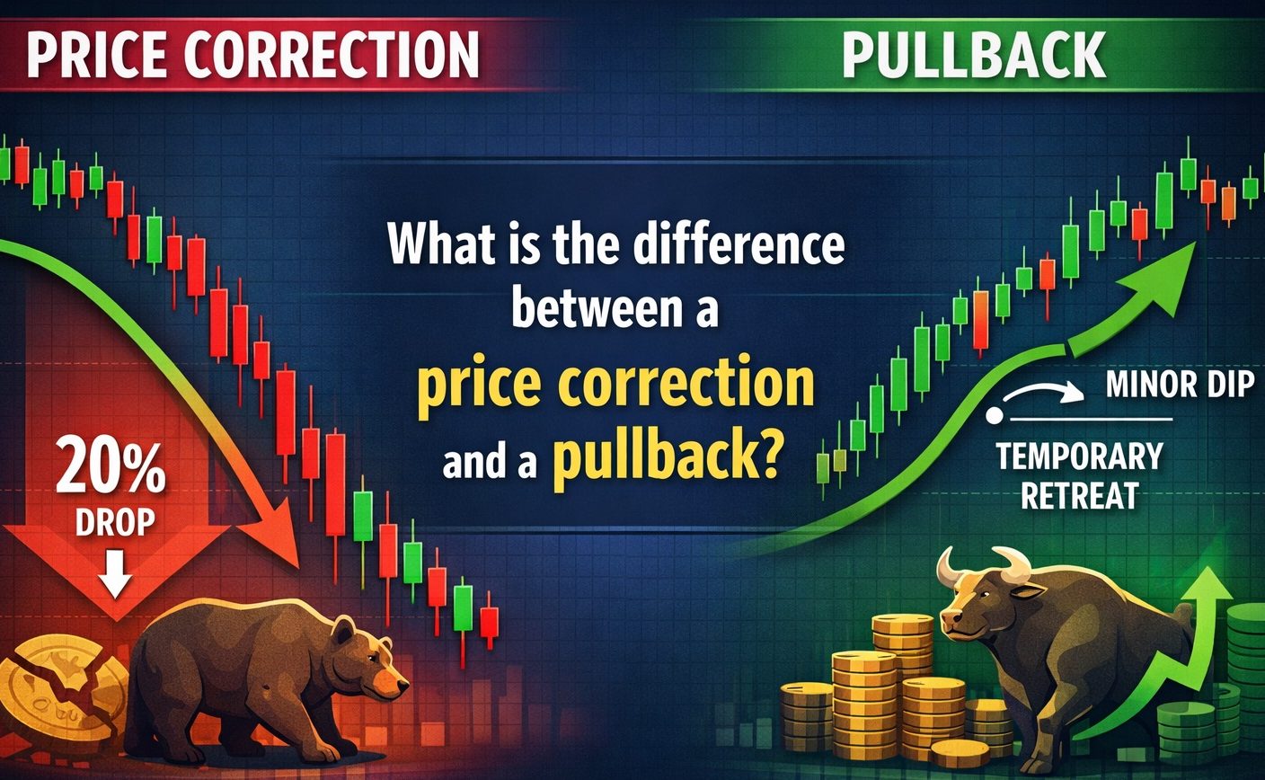 تفاوت اصلاح قیمت و پولبک چیست؟