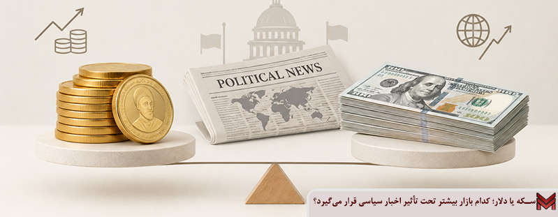 سکه یا دلار؛ کدام بازار بیشتر تحت تأثیر اخبار سیاسی قرار می‌گیرد؟